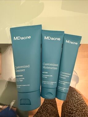 Acne Customized Cleanser, Moisturizer & Treatment Set - Teal